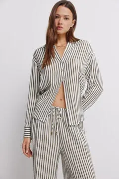 Camisa manga larga rayas