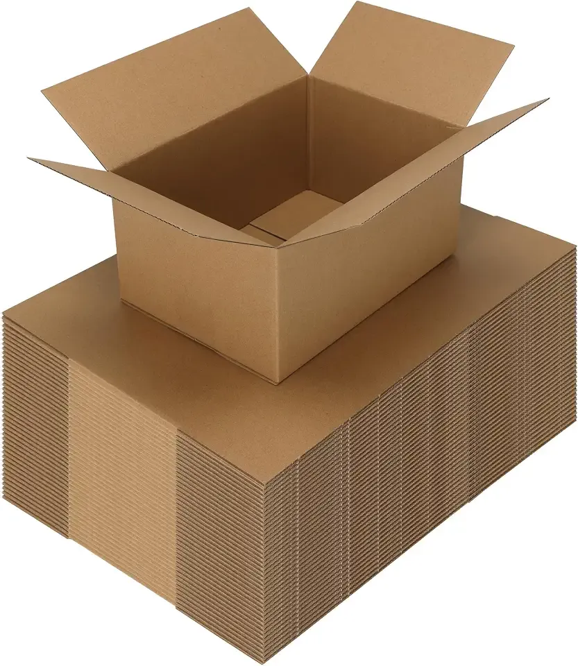 CRUGLA 40 Packs 10x7x5 Shipping Boxes, Brown Mailing Boxes | Corrugated Cardboard Boxes for Small Business, Easy Assemble for Shipping Packing Mailing Bulk