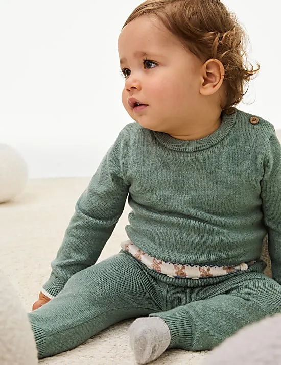 2pc Peter Rabbit™ Knitted Fair Isle Outfit (0-3 Yrs)
