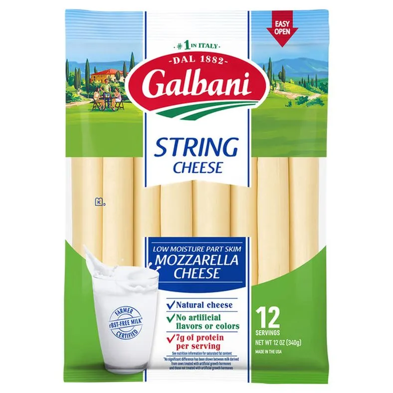 Galbani Low Moisture Part Skim String Cheese Mozzarella