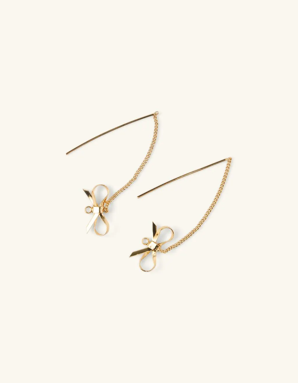 Ohrringe mit Kette und Schleifen-Set