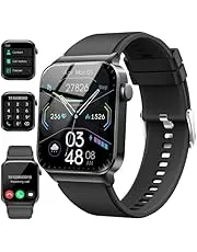 Smart Watch for Men Women(Answer/Make Calls), 2026 New 1.85" HD Smartwatch, Fitness Tracker with 110+ Sport Modes, IP68 Waterproof, Heart Rate/Sleep/Step Monitor, Activity Tracker for Android iOS