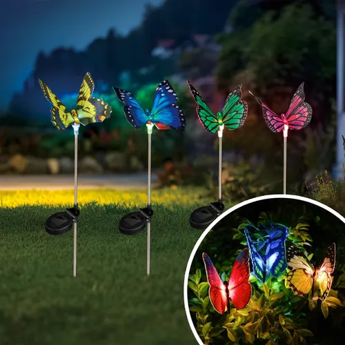 Wonder Living Solar LED Butterfly Landscape Light - Assorted
