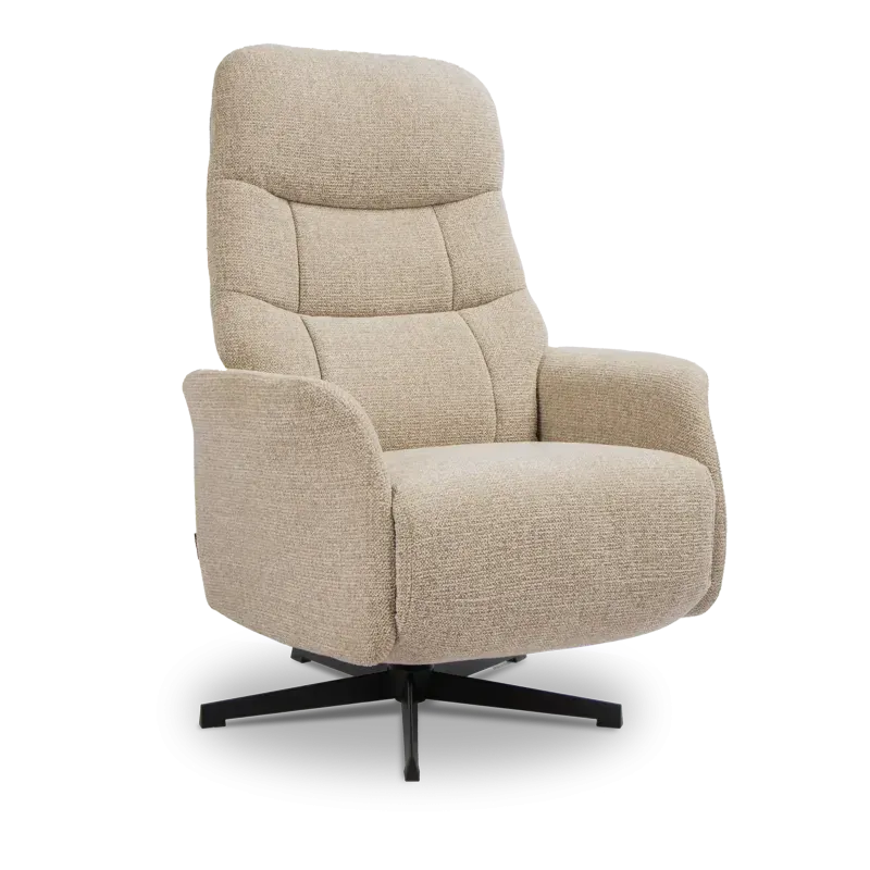 Relaxfauteuil Athena – handmatig – stof Milan Mink