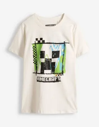 T-shirt - Minecraft - Bianco sporco