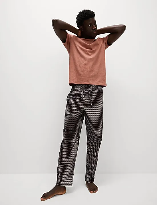 Pure Cotton Geo Print Pyjama Set