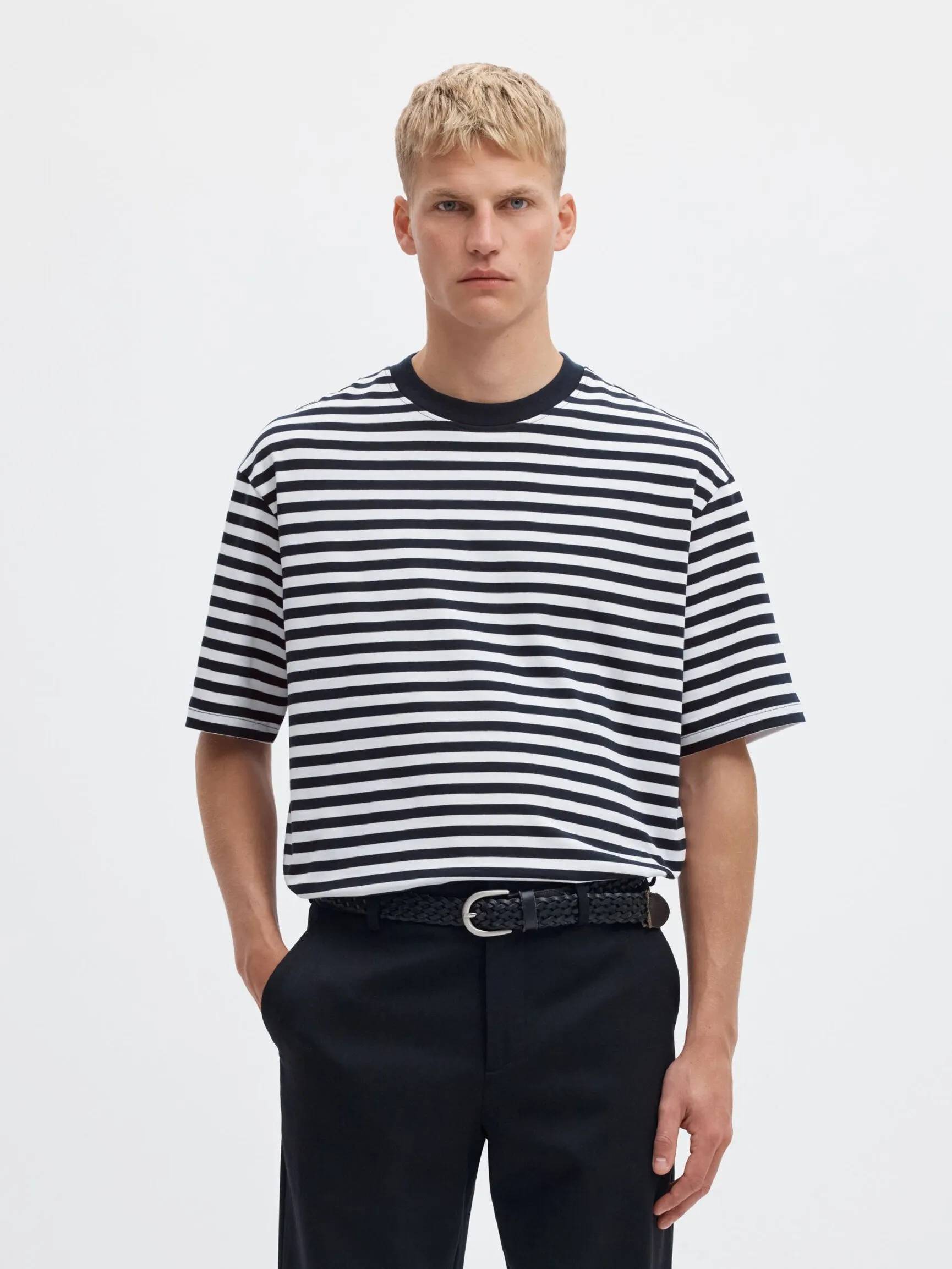STRIPETE RELAXED FIT T-SKJORTE