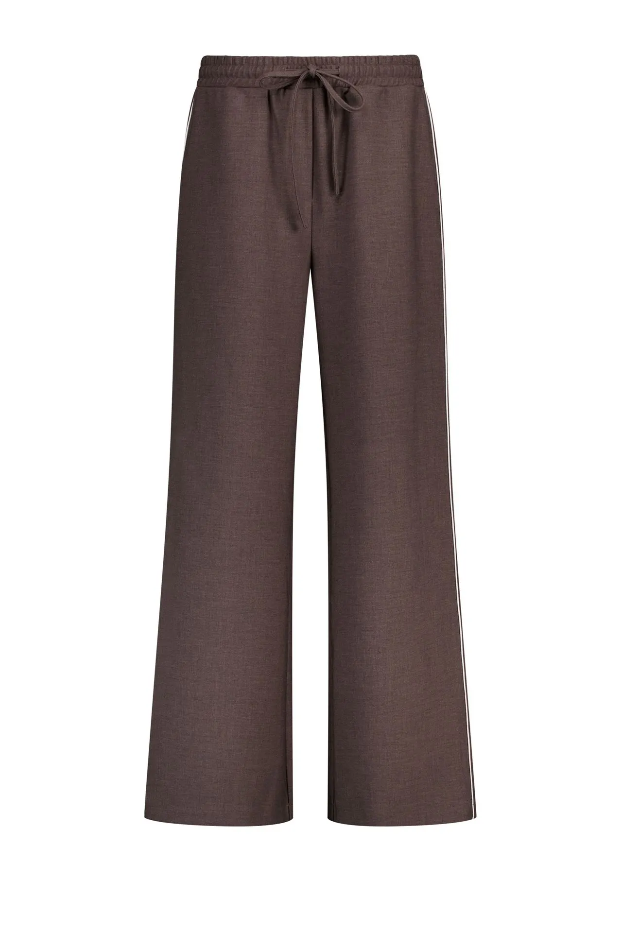 Wide fit broek | Bruin | L31
