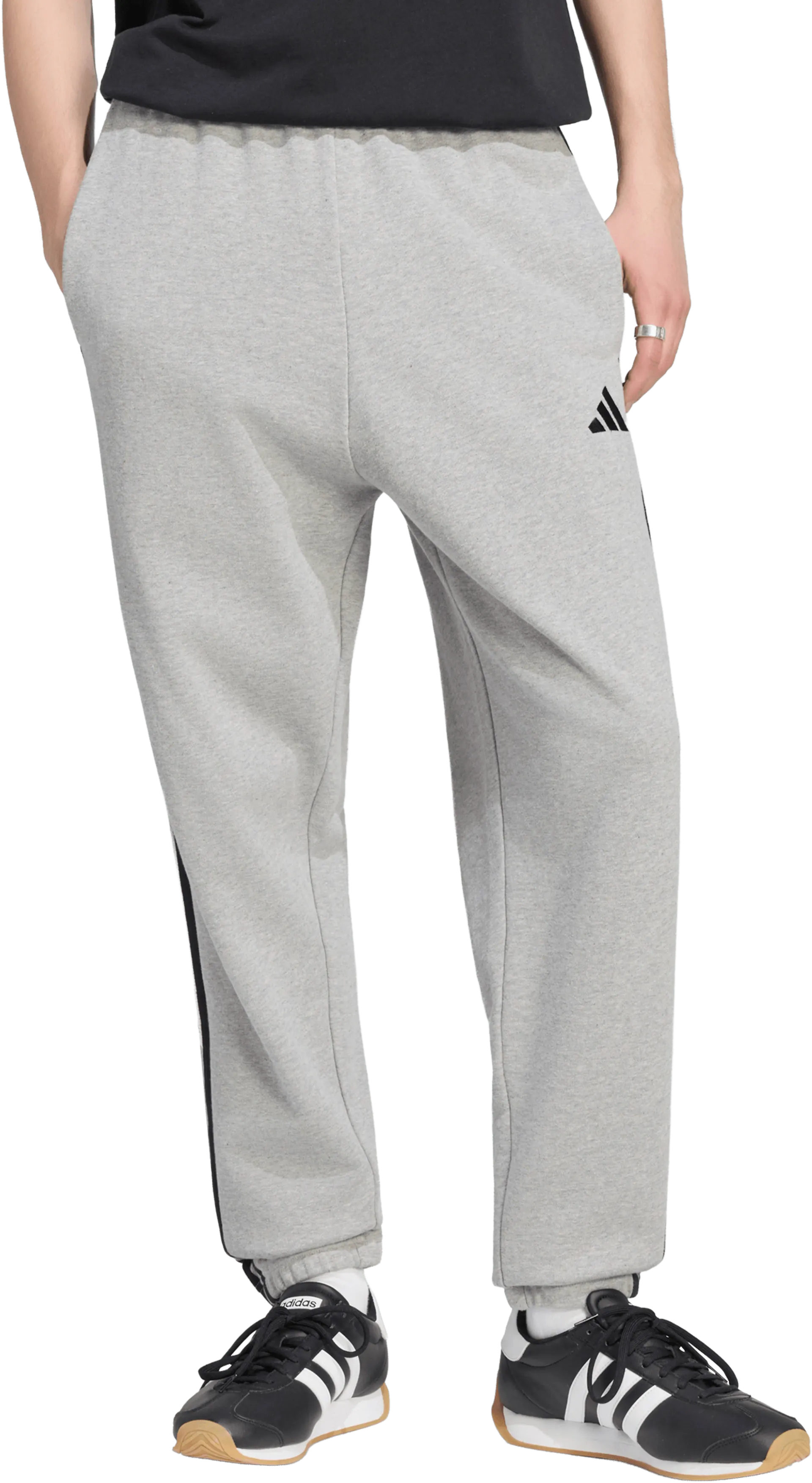 Essentials 3-Stripes French Terry Tapered Cuffed Joggebukse