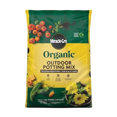 Miracle-Gro Organic 25 Quart(s) All-purpose Organic Potting soil mix