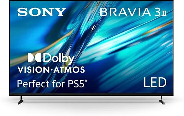 Sony 55 Inch BRAVIA 3 II LED 4K HDR Smart Google TV with Gemini K-55XR30M2 | XR Processor with AI Technology, Dolby Vision/Atmos, 12…