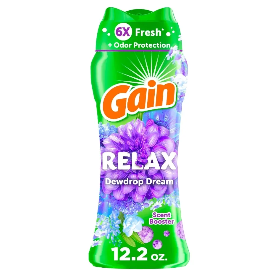 Gain In-Wash Laundry Scent Booster Beads, Relax, 12.2 oz