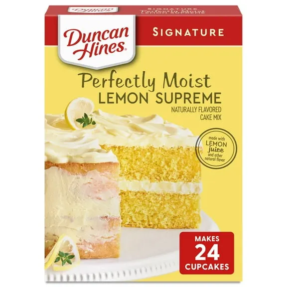 Duncan Hines Lemon Supreme Flavored Cake Mix, 15.25 oz.