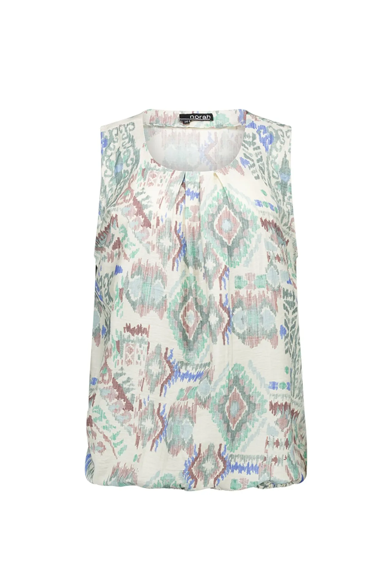 Mouwloze top met grafische print