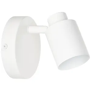 Faretto decorativo senza fonte luminosa TEKLA in acciaio bianco GU10 INSPIRE 1 luci
