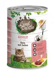 LandPartie mit Ente, Leber für Katzen 6 x 400 g