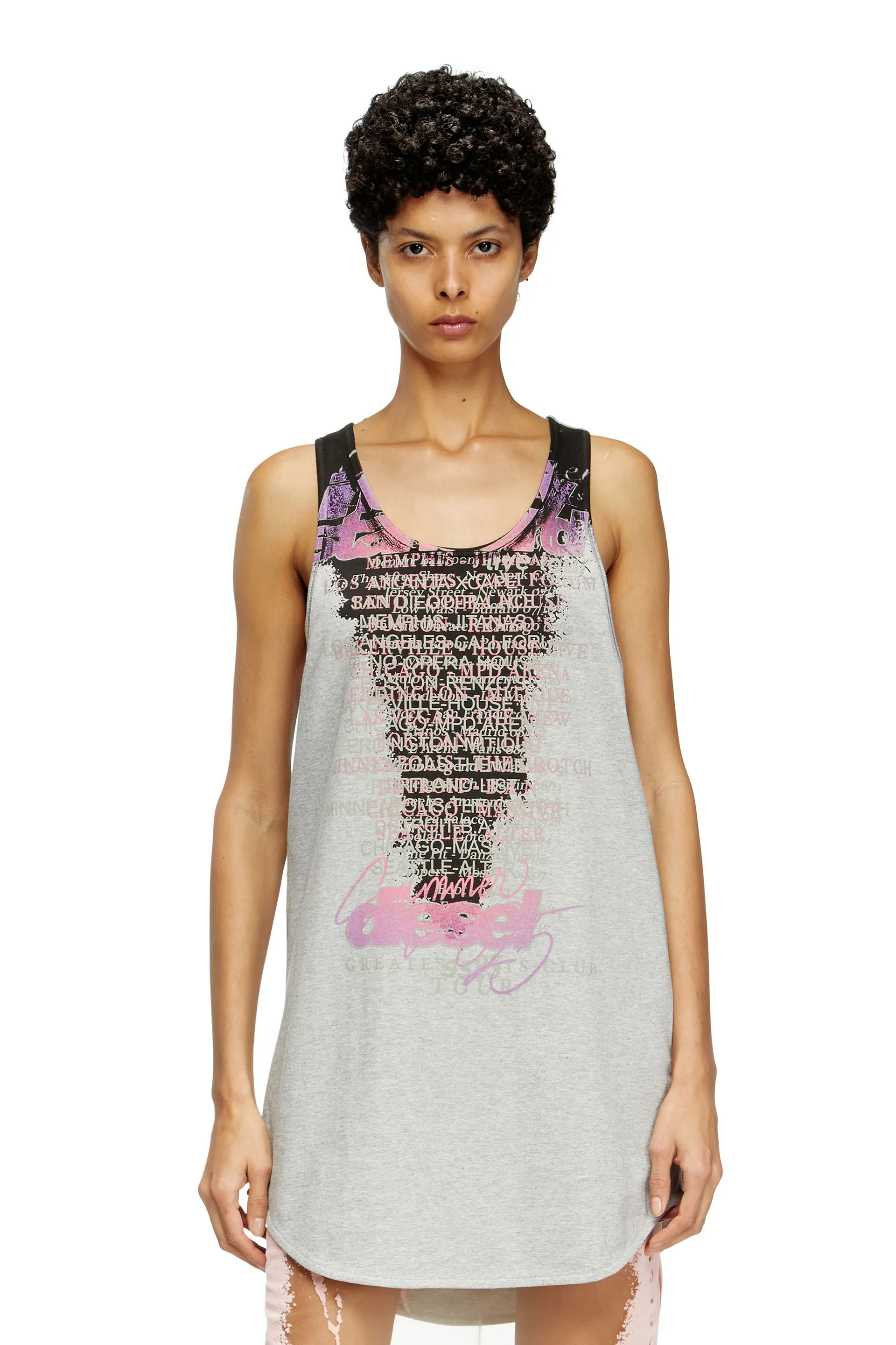 Tank top with lyrics print