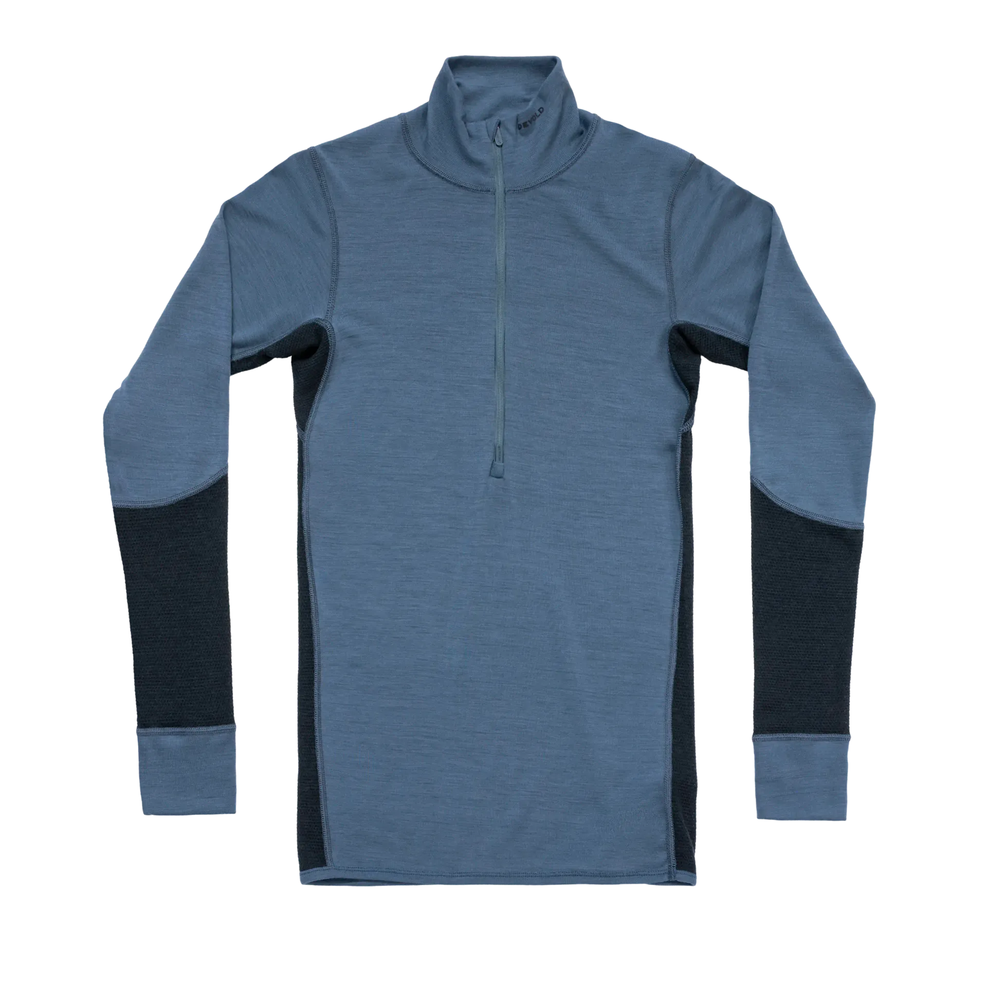 WOOL MESH 190 ZIP NECK MAN