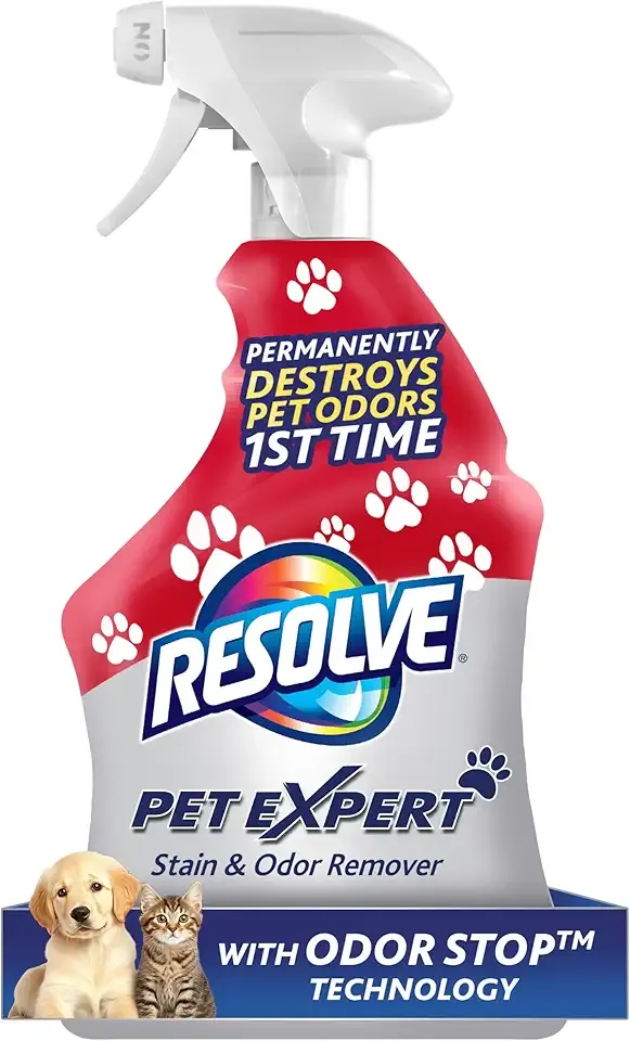 Resolve Pet Expert Stain and Odor Remover, Carpet Cleaner, Pet Stain and Odor Remover, Carpet & Upholstery Cleaner - Removes Stains and Odors, 22 oz