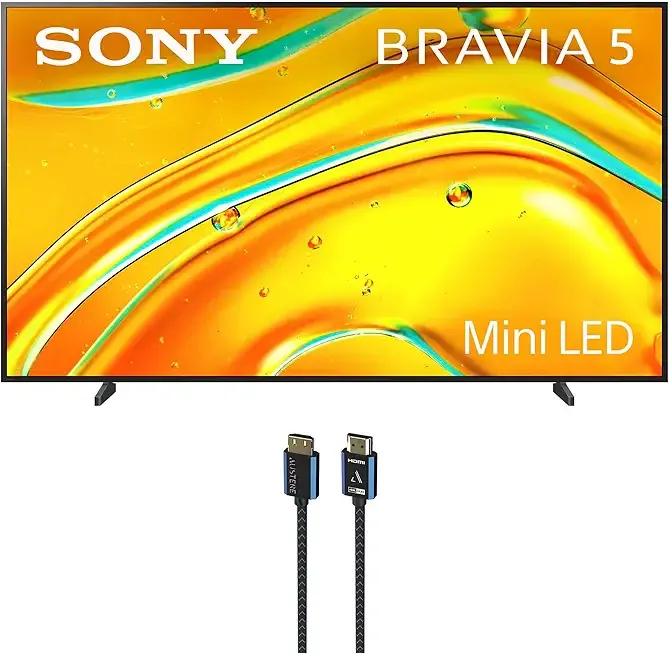 Sony K98XR50 98 Inch Bravia Mini LED 4K HDR TV with an Austere 5S-4KHD2-5-0M V Series 5.0m 4K Active HDMI Cable (2025)
