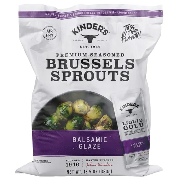 Kinder's Balsamic Glaze Brussels Sprouts, 13.5 oz (Frozen) $4.64 34.4 ¢/oz