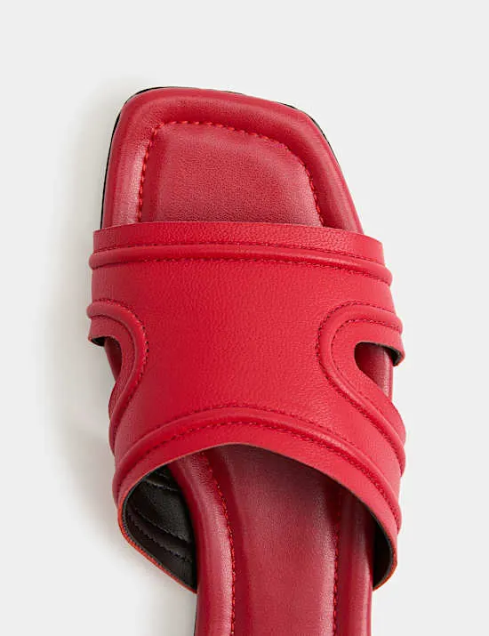 Flache Ledermules