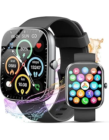 Smart Watch for Men Women (Answer/Make Call), 2026 New 1.91" HD SmartWatch, Fitness Watch with 120+ Sport Modes, IP68 Waterproof, Pedometer, Heart Rate/Sleep Monitor, Activity Tracker for Android iOS