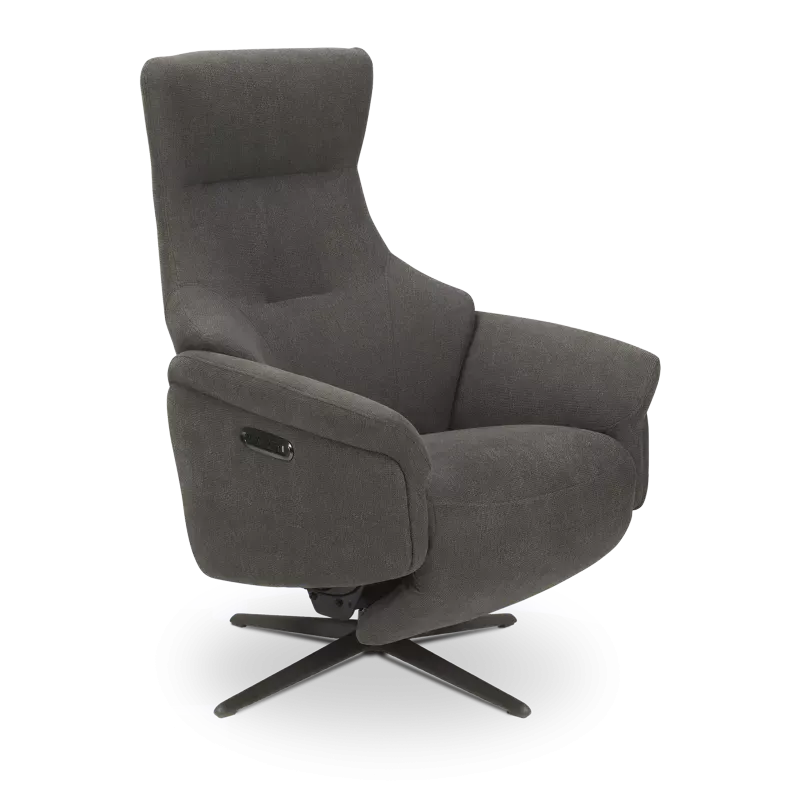 Relaxfauteuil (elektrisch/zwart) Impreza - Soda Charcoal