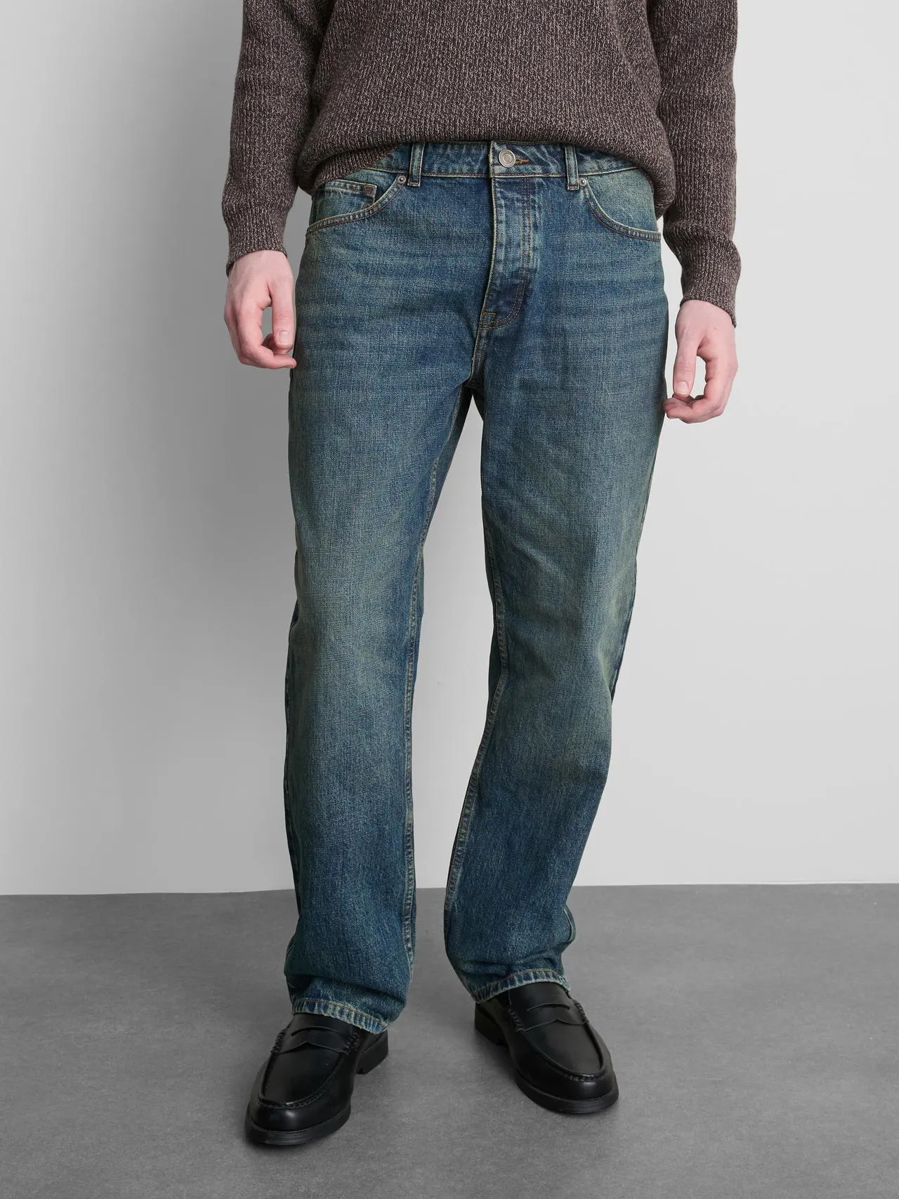 Jean slim à taille mi-haute