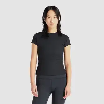 New Balance Womens Ribbed Fitted Tshirt