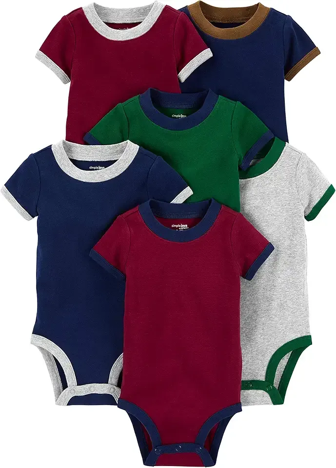 Baby-Boys 6-Pack Short-Sleeve Bodysuit