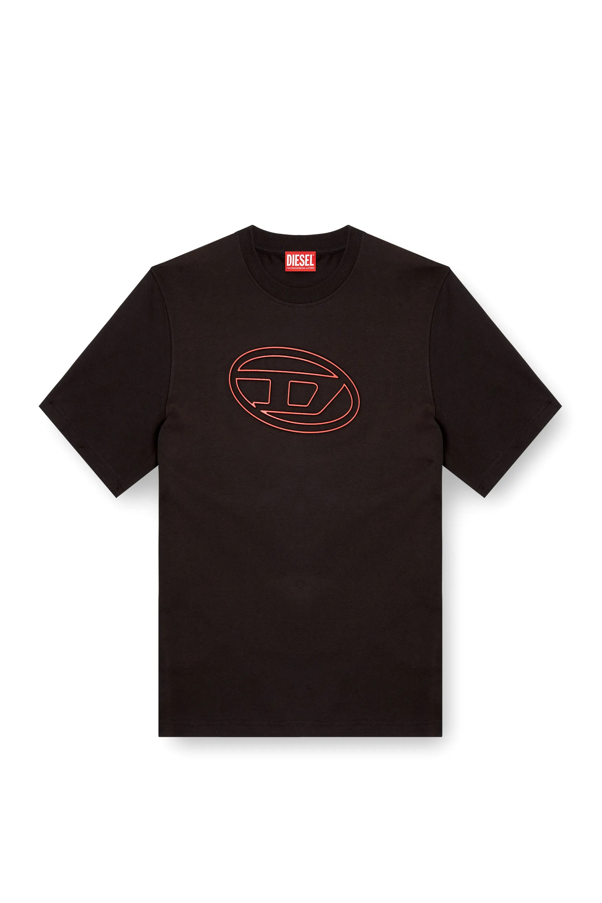 T-shirt with embossed Oval D