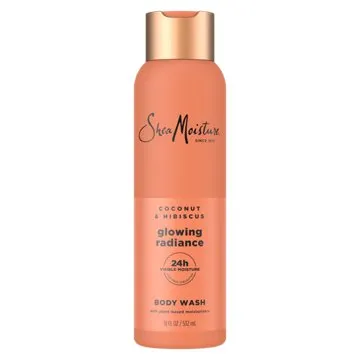 Shea Moisture Glowing Radiance Body Wash - Coconut & Hibiscus, 18 oz