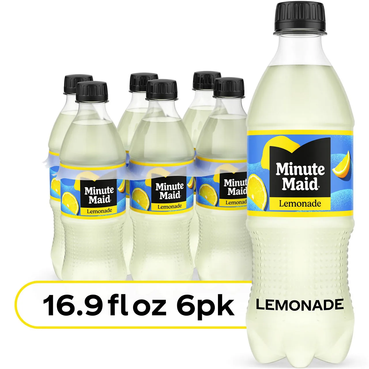 Minute Maid Lemonade Bottles, 16.9 fl oz, 6 Pack