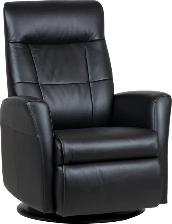 Mega recliner manuell Svart