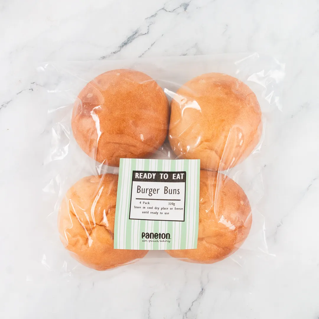 paneton burger soft rolls 4 pack