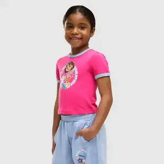 Puma Girls Puma X DORA THE EXPLORER Slim Ringer Tshirt