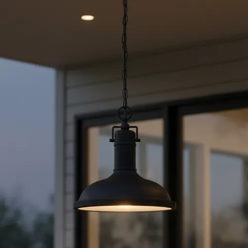 Canarm Inc. Marcella Black 1-Light Outdoor Pendant