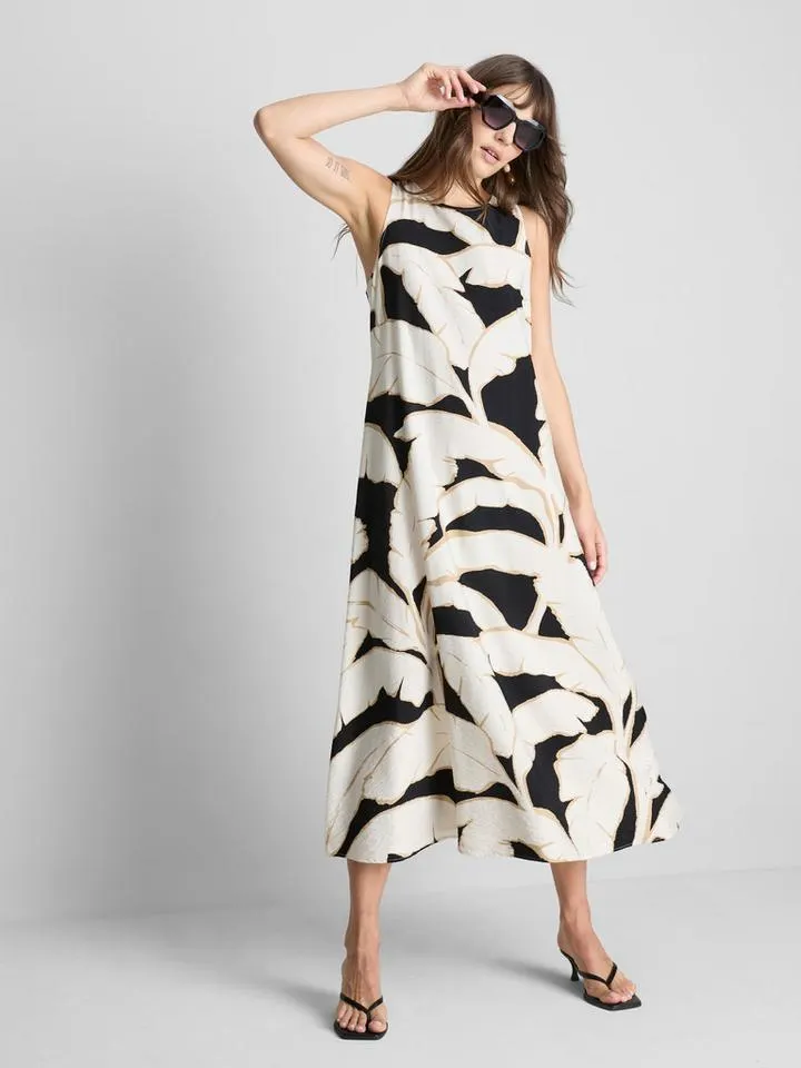 Robe colonne longue imprimée