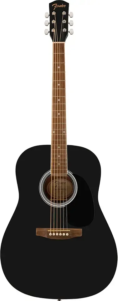 Fender FA-25 Dreadnought, Walnut Fingerboard, Black Pickguard, Black