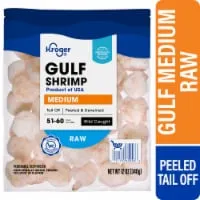 Kroger® Wild Caught Medium Raw Gulf Shrimp Peeled & Deveined Tail Off