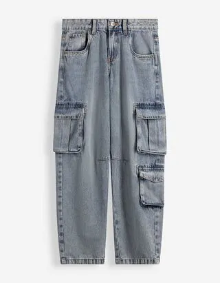 Pantaloni cargo - Taglio ampio - blu