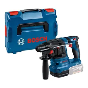 Bosch Professional GBH 18V-22 Solo Trapano a Percussione a Batteria, 18 Volt Blu/Nero, Senza Batteria e Caricabatterie, in L-Boxx