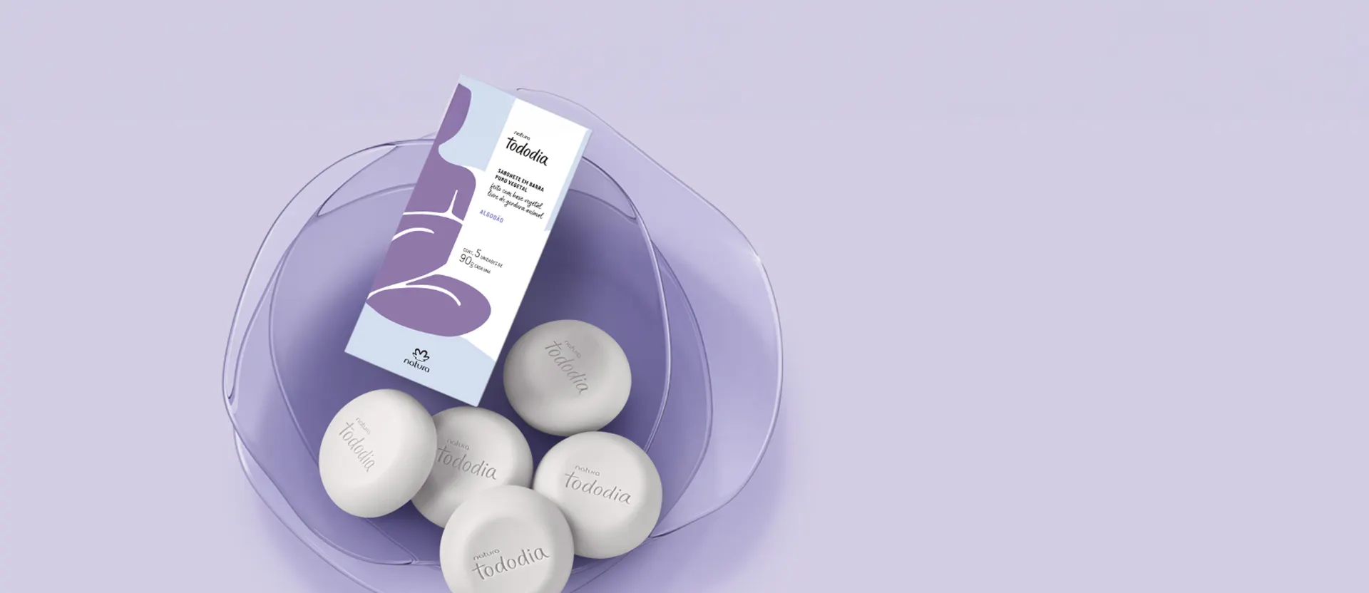 Sabonete em Barra Puro Vegetal Tododia Algodão