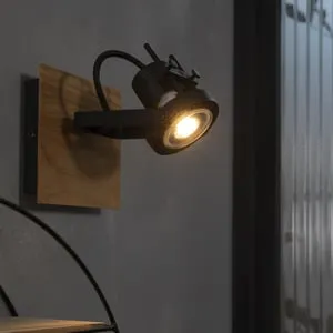 Faretto decorativo senza fonte luminosa TECHNIC in ferro nero GU10 INSPIRE 1 luci