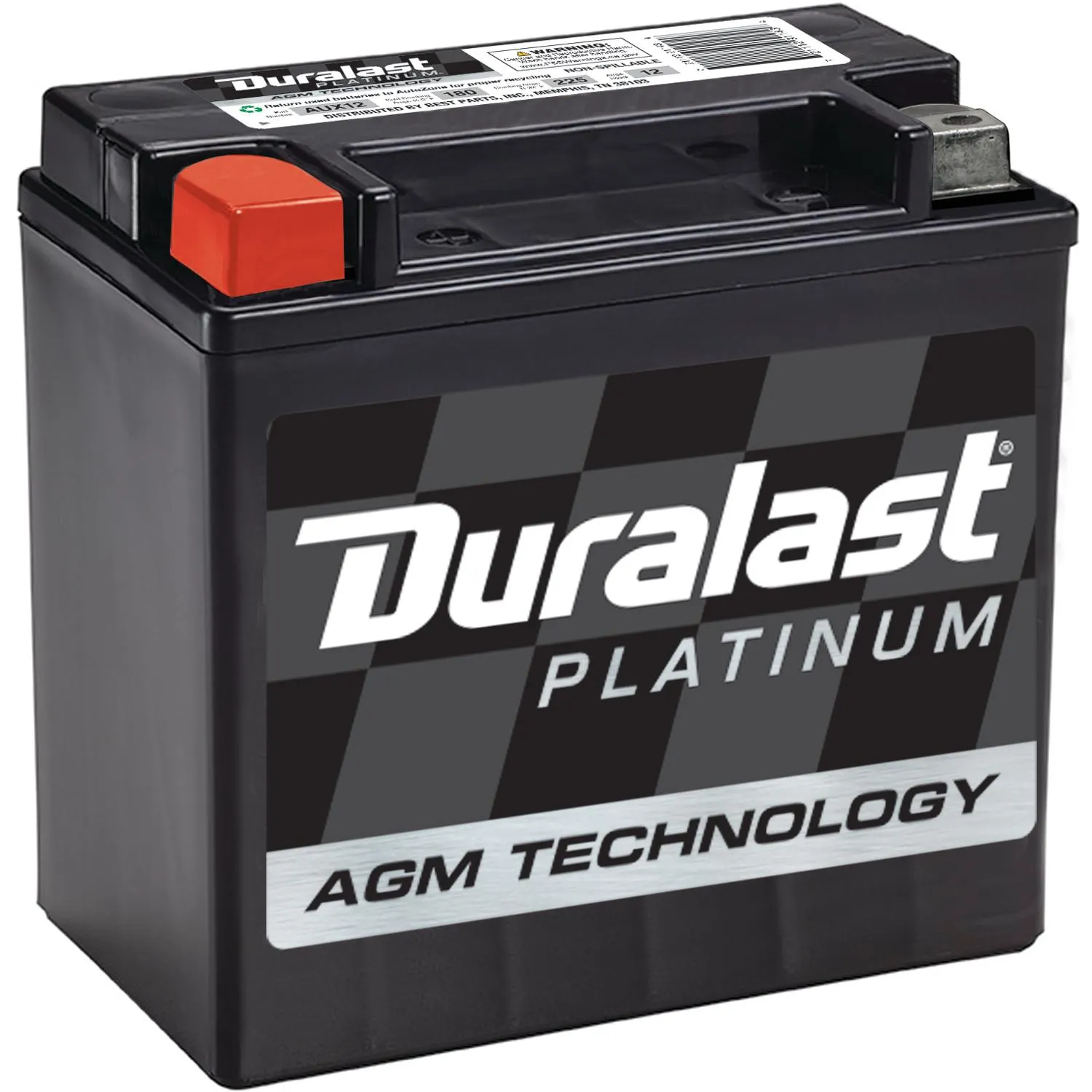 Duralast Platinum Group Size 401 Absorbed Glass Mat (AGM) Auxiliary Battery AUX12