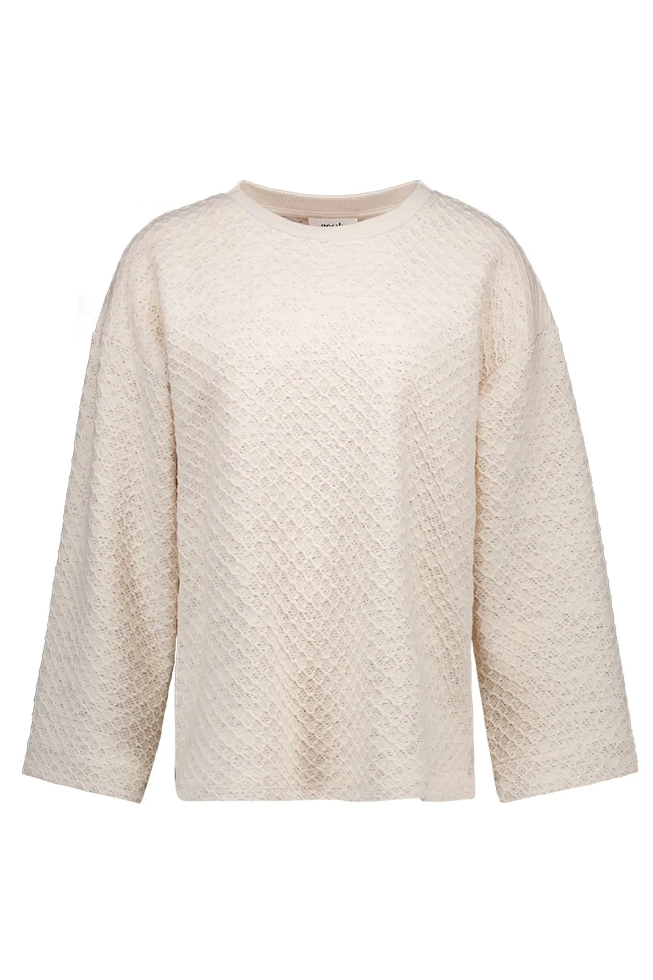 Ecru trui met structuur
