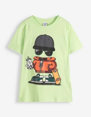 T-shirt - Stampa frontale - verde chiaro