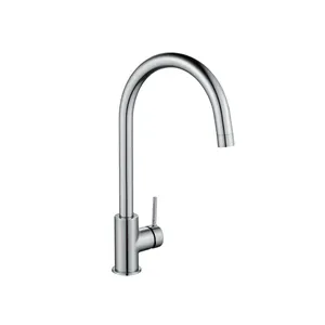 Grifo de cocina bimando caño alto DELINIA Loa cromo brillo