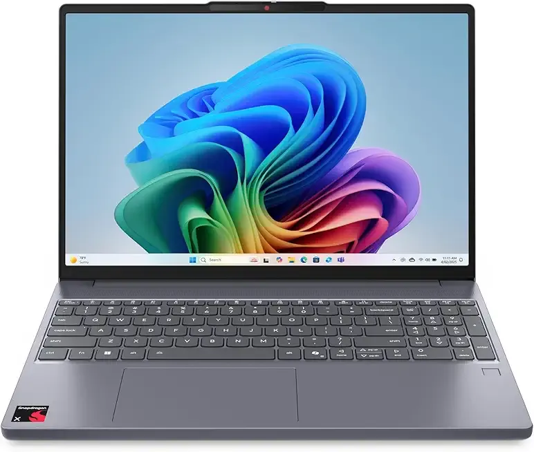 IdeaPad Slim 3X - 2025 - Everyday AI Laptop - Copilot+ PC - 15.3" WUXGA Display - 16 GB Memory - 512 GB Storage - Qualcomm® Snapdragon® X - Luna Grey